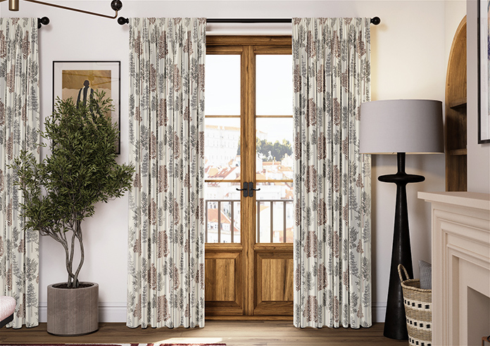 Coppice Faux Silk, Ginger - Made to Measure Curtain - Image 3